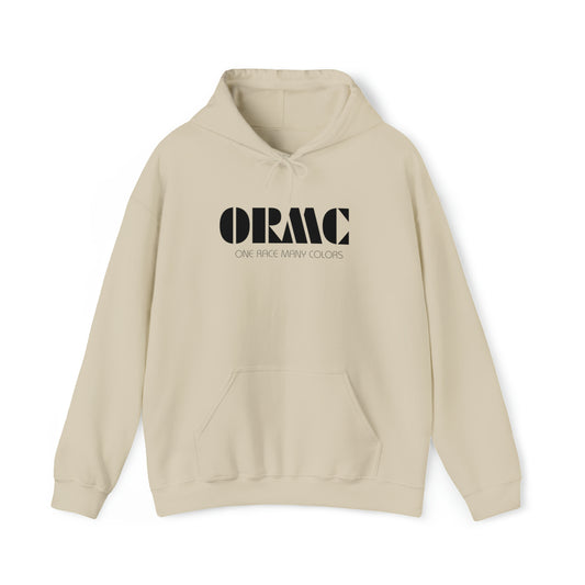 New! ORMC One Race Many Colors Unisex Blk Prnt Hoodie